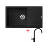 Set Sinks Ultima 860 XXL Pureblack + Vitalia GR