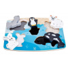 Hape Puzzle na desce - Polární zvířátka
