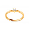 iZlato Forever Diamantový prsteň 0.100 ct Diamond heart, žlté zlato 14K BSBR069Y