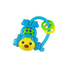 BABY MIX Detská hrkálka so zvukom Opička modrá 11x9x3 modrá