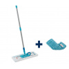 Leifheit Podlahový mop PROFI Micro Duo s kovovou tyčou + náhrada Static Plus 55170