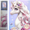 NORIMPEX Diamantové malování Jednorožčí slečna 40x30cm