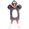Cozy Noxxiez Hrejivá televízna mikinová deka s kapucňou pre deti 7 - 12 rokov Tučniak