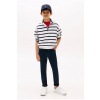 Detské nohavice Tommy Hilfiger tmavomodrá farba, jednofarebné, KB0KB09159 KB0KB09159.128.176.PPYA 164