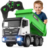 Diaľkovo Ovládané Nákladné Auto Sklápač 30cm so Svetlami a Zvukom RC Pilot