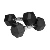Rebel RBA-2325-07 Pogumované liatinové činky HEX 2 x 7 kg