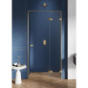 New Trendy EXK-1721 AVEXA GOLD jednokrídlové sprchové dvere do niky 110 cm, pravé 110 cm zlatá