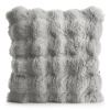 Luxusná kožušinová obliečka na vankúš LILY 45x45cm strieborná