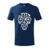 Bike lebka - Tričko detské bavlnené - 158 cm/12 rokov ( Polnočná modrá )