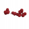 Červené maliny ozdobné penové dekorácie na jesenné aranžmány 18 kusov 61