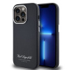 Karl Lagerfeld Grained PU Hotel RSG zadný kryt pre iPhone 14 Pro Max Black