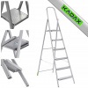 Oceľový rebrík Kadax 6-stupňový jednostranný skladací