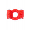 Vibračný krúžok CockRing Double Red