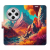 Flip pouzdro iSaprio na mobil Xiaomi Redmi 14C / Poco C75 - Colorful Mountains s kapsičkami na karty (Knížkové flipové pouzdro iSaprio pro mobil Xiaomi Redmi 14C / Poco C75 - Colorful Mountains - eleg