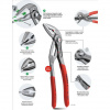 Inštalatérske SIKO kliešte, rozsah 42 mm, dĺžka 180 mm - KNIPEX Cobra 87 01 180