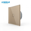 LIVOLO VL-C701CHR-13 Bezpot. tlačidlo č.1/0 + RF (12-24V) (Radenie č.1/0 - jednopólové tlačidlo vl-c701chr-13)