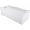 Mexen Cubik vaňa obdĺžniková 130 x 70 cm so zástenkou, biela - 55031307000X