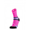 Ponožky X-Socks Hike Discover Ankle - fluo pink frog