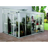 Pavilón VITAVIA HELENA 10200 strieborný LG307 - Vitavia Garden - hliníkový skleník - presklenie zasunuté v AL profiloch - m - m - 2xks - posuvné dvojkrídlové - 2,39m - 2,66m - 3,97m - 10,56m2 - 312kg