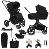 MUUVO SET Kočík 4v1 Quick 4.0 Classic black set + CYBEX Aton B2 i-Size + základňa VP-F188550