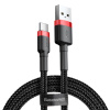 Baseus Dátový kábel Cafule CATKLF-U91 USB na USB-C 3m Červenočierna