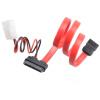 AKASA - slimline SATA na SATA data a power - 40 cm (AK-CB050-40)