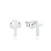 MINET JMAN0541SE00 - MINET Drobné stříbrné náušnice křížky