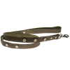 COBBYS PET Vodidlo z pravej kože podšité hnedé zdobené kryštálmi v tvare kvetov 25mm/120cm (COBBYS PET Vodidlo z pravej kože podšité hnedé zdobené kryštálmi v tvare kvetov 25mm/120cm)
