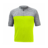 SENSOR CYKLO MOTION pánský dres kr.rukáv celozip neon yellow/šedá 22100057-00