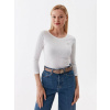 Tommy Hilfiger dámske biele tričko Slim WW0WW37861 XL