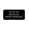 NIIMBOT Etikety 14x30 mm Nálepky na tlačiareň B18 ČIERNA biela tlač