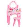 Detský drevený toaletný stolík so stoličkou Inlea4Fun MAKE UP TABLE