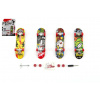 Skateboard prstový skrutkovací plast 10cm s doplnkami mix druhov na karte