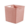 Hranatý košík Jute Pink 28 x 28 x 27 cm CURVER