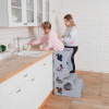 Montessori Furniture Multifunkčná učiaca veža Montessori šedá PREMIUM