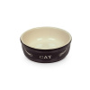 Nobby Cat keramická miska 13,5 cm čierna