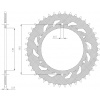 oceľová rozeta SUN1-3637-42, SUNSTAR (42 zubov) APRILIA, BMW, HUSQVARNA