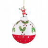 Sklenená vianočná gula s mikulášom VILLA ITALIA