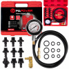 MANOMETER NA MERANIE TLAKU OLEJA, TESTER + 10 ADAPTÉROV, V KUFRÍKU