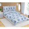 Bellatex Povlečení krepové - 140x220, 70x90 cm Louka modrá