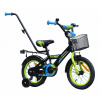 DETSKÝ BICYKEL 14 PALCOV MIRAVO BICYKEL PRE CHLAPCA KOŠÍK VODIACIA TYČ