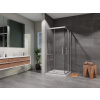 Sprchový kút Quadro štvorec posuvný 80x80 cm, číre sklo