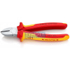 KNIPEX 70 06 180 Boční štípací kleště izolov.vícesl.návleky, certifikace VDE, chromované 180 mm