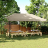 Skladací pop-up párty stan sivohnedý 580x292x315 cm-ForU-4004938