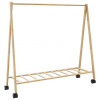 zahrada-XL Vešiak na oblečenie s policami a kolieskami 106x34x106,5 cm 4008903