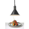 Lampa na ohrev jedál – Hendi, závesná, kužeľová, čierna, 230V/250W, ø275x(V)250mm