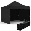 Pavilón Gockowiak, 3 steny, 3 x 3 x 3,1 m (Expresný nákupný pavilón 3x3 m 3 steny čierne)