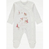 Dojčensky overal - PAJACYK GEORGE 74 ECRU, viacfarebný (George__68-74_bawłany pajacyk_święta)