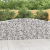 vidaXL Oblúkové gabiónové koše 8ks 400x30x100/120cm pozinkované železo 3145832