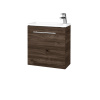 Dreja Skrinka pod umývadlo HOST SZD 50 - D25 Teak / Úchytka T02 / D25 Teak / Levé